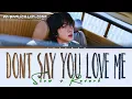 Download Lagu Jin - Don't Say You Love Me | Lofi Version | MK English Lofi Song