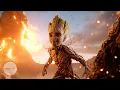 Groot and Gamora Acting like Mom and Son