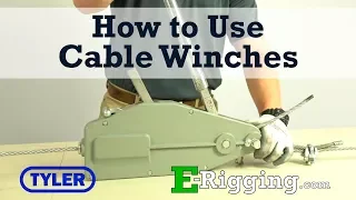 How to Operate a Manual Cable Winch - Tyler Tool Manual Cable Winches