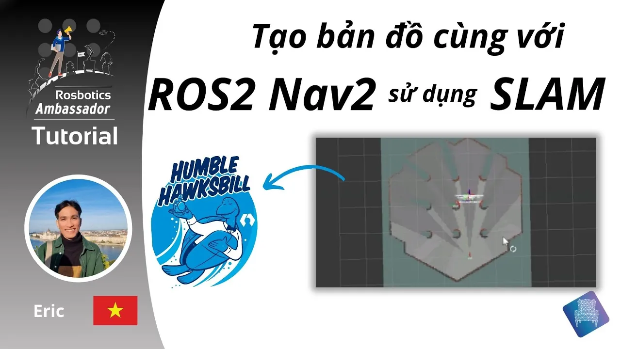 Tạo bản đồ cùng với ROS2 Nav2 sử dụng SLAM | ROS2 Navigation Tutorial