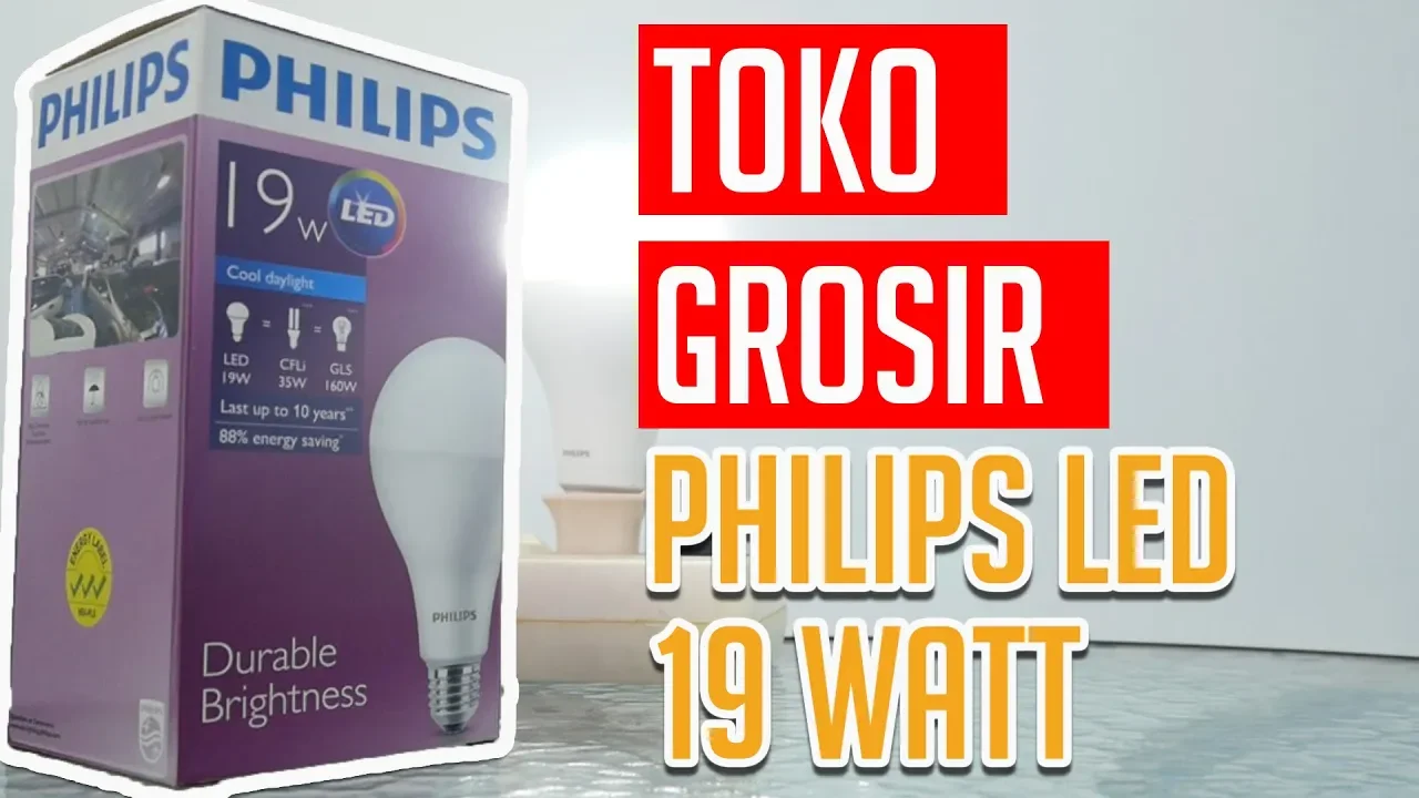 TOKO GROSIR LAMPU PHILIPS LED 12Watt