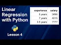 04 - Visual Linear Regression with Matplotlib Linear Regression Salaries Course
