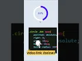 Circular Progress Bar Using Html Css JavaScript