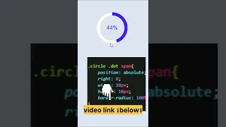 Circular Progress Bar Using Html Css JavaScript