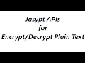 Jasypt Tutorial - Jasypt APIs for Plain Text