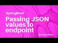 How to pass JSON to REST web service