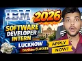 IBM Software Developer Intern 2026 Lucknow IBM Lucknow Software Developer Intern EduShine Classes