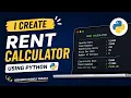 Can Python Calculate Your Room Rent Beginner Project