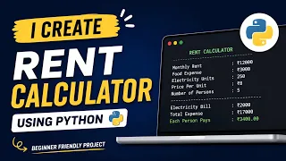Can Python Calculate Your Room Rent Beginner Project