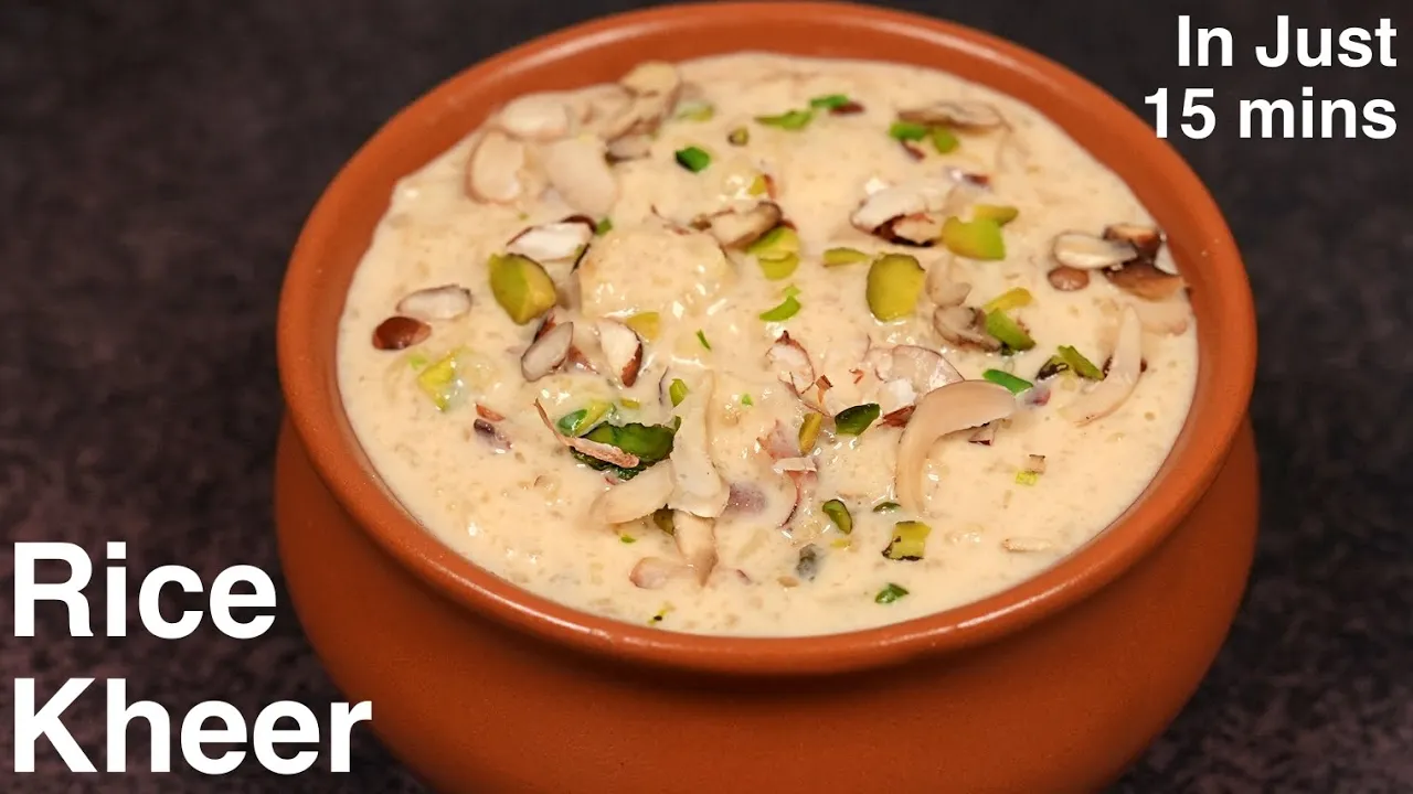 Instant Rice Kheer Recipe - Perfect Rice Kheer In Just 15 mins   Secret Trick