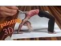 Download Lagu Drawing of an anamorphic optical illusion/ 3D painting
