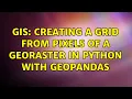 GIS Creating a grid from pixels of a georaster in Python with GeoPandas