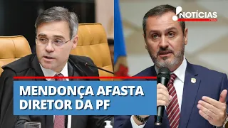 Mendonça afasta diretor da PF e relata monitoramento ilícito; Mello comenta: "a crise escalou"