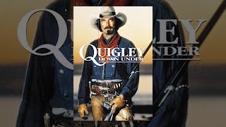 Tom Selleck on the poster for Quigley Down Under (1990).