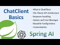 Spring AI ChatClient Basics Spring Boot OpenAI ChatGPT integration