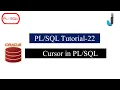 Oracle Tutorial 22 - Cursor in with Example in Hindi implicit Cursor Javainhand