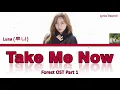 Luna 루나   Take Me Now Forest 포레스트 OST Part 1 Lyrics Han Rom Eng Indo