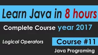 Java Programming Tutorial 11 logical operator -