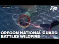 Oregon National Guard helicopter and crew battle Hagen fire in northeast Oregon