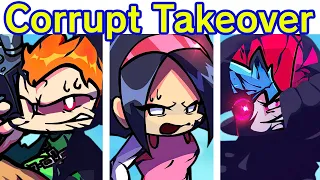 friday night funkin corruption takeover full week cutscenes u0026 ending pico vs evil bf fnf mod 