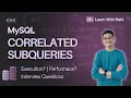 18 SQL Subqueries Masterclass Part 2 Correlated vs Non-Correlated Subqueries Explained