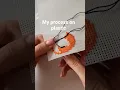 How to cross stitch on plastic