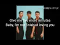 Download Lagu Five more minutes - Jonas Brothers (Lyrics Video )