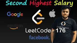LEETCODE - 176 Second Highest Salary Easy solution