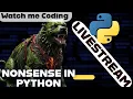 short coding stream Data Science Numpy Pandas Matplotlib and Pygame in Python