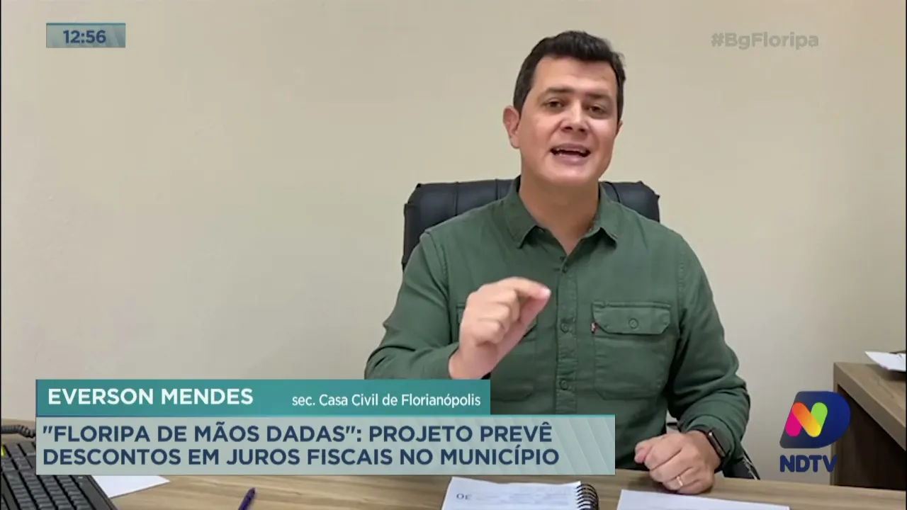 “Floripa de Mãos Dadas”: projeto prevê descontos em juros fiscais no Município