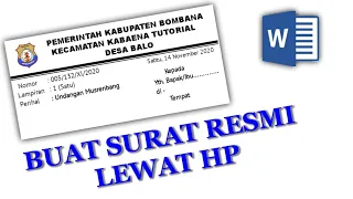 Download Cara membuat Surat/Undangan Resmi lewat Hp || HD MP3