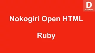 Ruby Nokogiri Open HTML Document