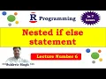 R Programming Part 6 nested if else statement in R