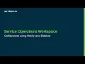 Service Operations Workspace Collaborate using Notify and Sidebar