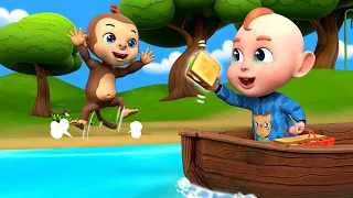 🚨 ¡Ayuda! ¡El Mono Está Atrapado! | Seguridad en el Patio de Juegos | Canción Infantil | Rosoo Kids