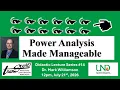 Power Analysis Made Manageable