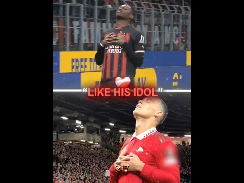 Rafael Leao Looks Up to Ronaldo...🥹❤️‍🩹