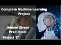 human stress detection machine learning model data science data analysis