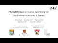 PS-NeRF Neural Inverse Rendering for Multi-view Photometric Stereo ECCV 2022