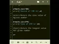 Math functions in