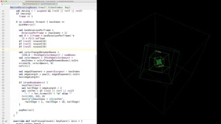 Nested Rotating Cubes with Scala and Processing
