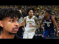 FIRST TIME WATCHING COLLEGE BASKETBALL REACTING TO Michigan vs UConn - National Championship