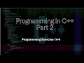 Programming in C Part 2 Chapter 14 Exception Handling Exercises 14-4