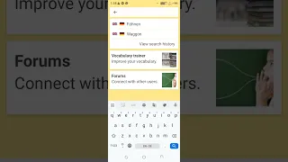 LEO App German dictionary App usage