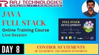Day 8 Java Full Stack Online Training Course Live 22nd April 2024