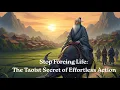 Stop Forcing Life The Taoist Secret of Effortless Action