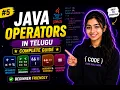 Java Operators in Telugu Arithmetic Relational Logical Operators Java Tutorial