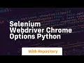 selenium webdriver chrome options python