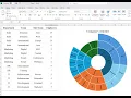 Learn how to create a professional sunburst chart