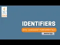 Identifiers Java Language Fundamentals Malayalam
